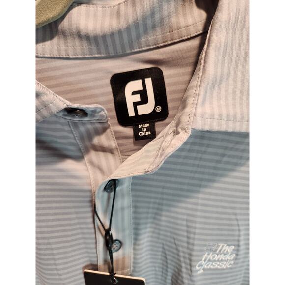 FootJoy Honda Classic Golf Polo Shirt Gray Size Medium Moisture-Wicking - Picture 4 of 7